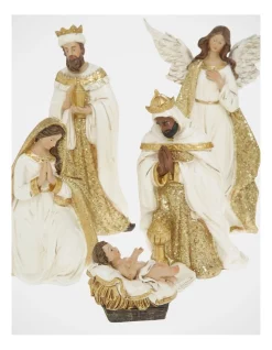 Brand new 🧨 Myer Giftorium Heirloom 22cm Gold And Ivory Polyresin Nativity Set 💯 -The Christmas Shop Sales unnamed file 314