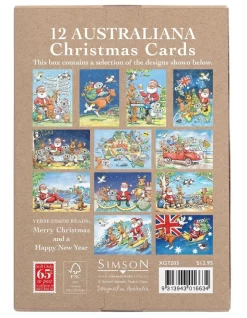 Best Pirce 🤩 Simson Galbraith Australiana Boxed 🎄 Christmas Cards, Multiple Designs 12 Pack 🔔 -The Christmas Shop Sales unnamed file 3176