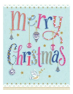 Brand new 🧨 Simson ❄ Christmas Charity, Ovarian Cancer, Whimsical ❄ Christmas Typography, Boxed Cards ⌛