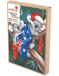 Budget 🧨 Simson Boxed Redkite Australiana Boxed Cards, Koala's Australian Flag 10 Pack 🌟