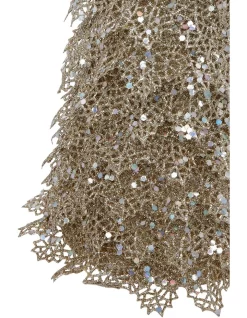 Cheapest 😉 Myer Giftorium Luxe Champagne Glitter Triangle Leaf Tree Decoration 😀 -The Christmas Shop Sales unnamed file 325