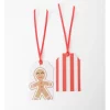 Promo 🤩 Myer Giftorium M&B Gingerbread Man Gift Tags 10 Pack In Red/White ❤️ -The Christmas Shop Sales unnamed file 3280
