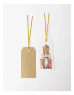 Wholesale 🤩 Myer Giftorium Heirloom Nutcracker Gift Tags 10 Pack In Silver 👏