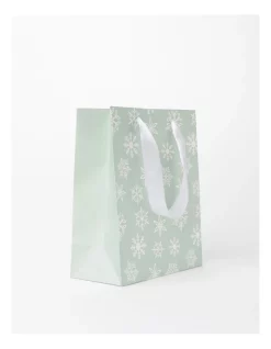 Outlet 🌟 Myer Giftorium Medium Luxe Snowflake Gift Bag 🤩 -The Christmas Shop Sales unnamed file 3299