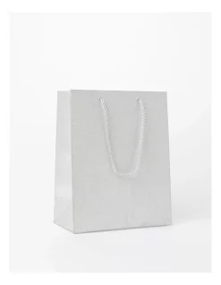 Best Sale ❤️ Myer Giftorium Medium Glitter Gift Bag In Silver ✔️ -The Christmas Shop Sales unnamed file 3302