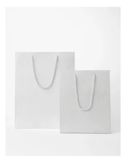 Best Sale ❤️ Myer Giftorium Medium Glitter Gift Bag In Silver ✔️ -The Christmas Shop Sales unnamed file 3303