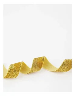 Brand new 🎁 Myer Giftorium Glitter Ribbon 3m In Gold ⌛