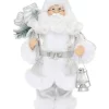 Best Sale 🔔 Myer Giftorium Luxe 30cm White And Silver Fabric Standing Santa Holding Lantern 🥰 -The Christmas Shop Sales unnamed file 341