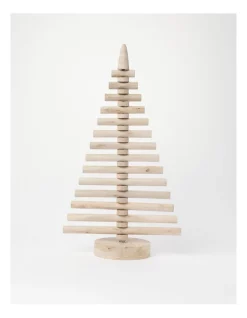Flash Sale 💯 Australian House & Garden Eucalyptus Wooden Swivel Table Tree Decoration 60 Cm In Natural 🧨