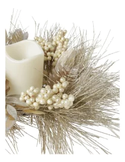 Cheapest 😀 Myer Giftorium Luxe Glittered Pine, Faux Berry & Pinecone Hurricane 🌟 -The Christmas Shop Sales unnamed file 376