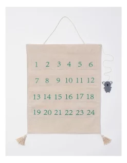 Buy π Australian House & Garden Eucalyptus 60cm Fabric Hanging Calendar In Green β€οΈ