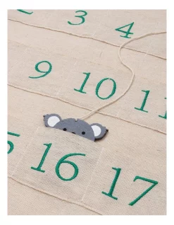 Buy 🎁 Australian House & Garden Eucalyptus 60cm Fabric Hanging Calendar In Green ❤️ -The Christmas Shop Sales unnamed file 396