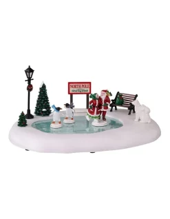 Outlet 😉 Lemax North Pole Ice Skating Rink 🌟