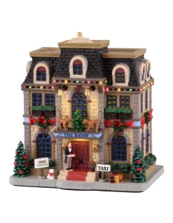 Brand new 🤩 Lemax 🎄 Christmas At The Savoy With 4.5v Adaptor And Light In Colour Box 🛒