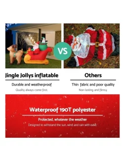 Cheapest 🤩 Jingle Jollys Inflatable Santa Sleigh Ride 😀 -The Christmas Shop Sales unnamed file 464
