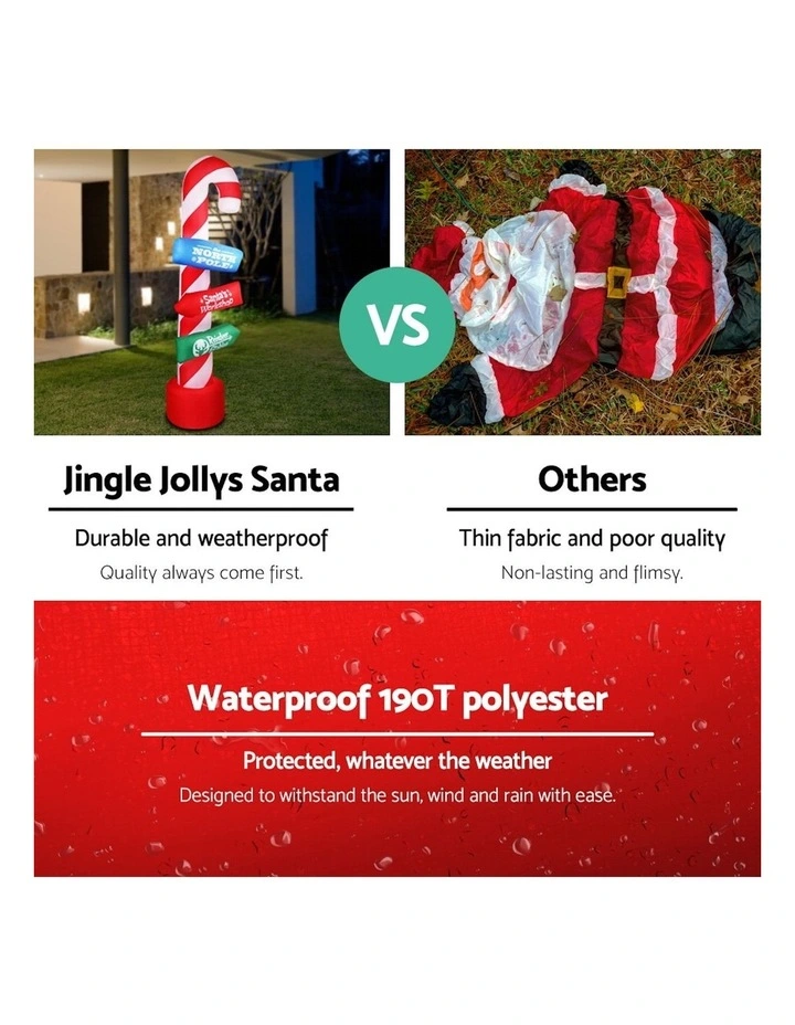 Best Pirce π Jingle Jollys Infaltable Santa Gide Pole 𧨠5 Best Pirce π Jingle Jollys Infaltable Santa Gide Pole 𧨠- Image 4