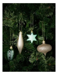 Best reviews of 👏 Myer Giftorium Luxe Small Shatterproof Ornaments 20 Pack In Champagne/Mint 🎉