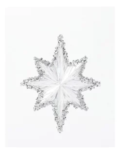 Flash Sale 😉 Myer Giftorium Luxe 4pk Acrylic & Glitter Stars OrnamentClear: 12cm 😍 -The Christmas Shop Sales unnamed file 506