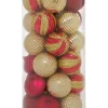 Flash Sale 🤩 Myer Giftorium Heirloom Assorted Gold & Red Shatter-Resistant Baubles 30pk 👏 -The Christmas Shop Sales unnamed file 511