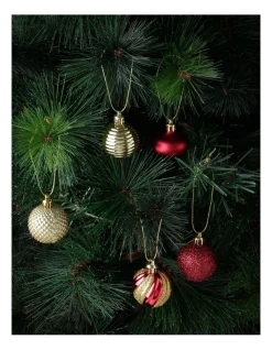 Flash Sale 🤩 Myer Giftorium Heirloom Assorted Gold & Red Shatter-Resistant Baubles 30pk 👏 -The Christmas Shop Sales unnamed file 512