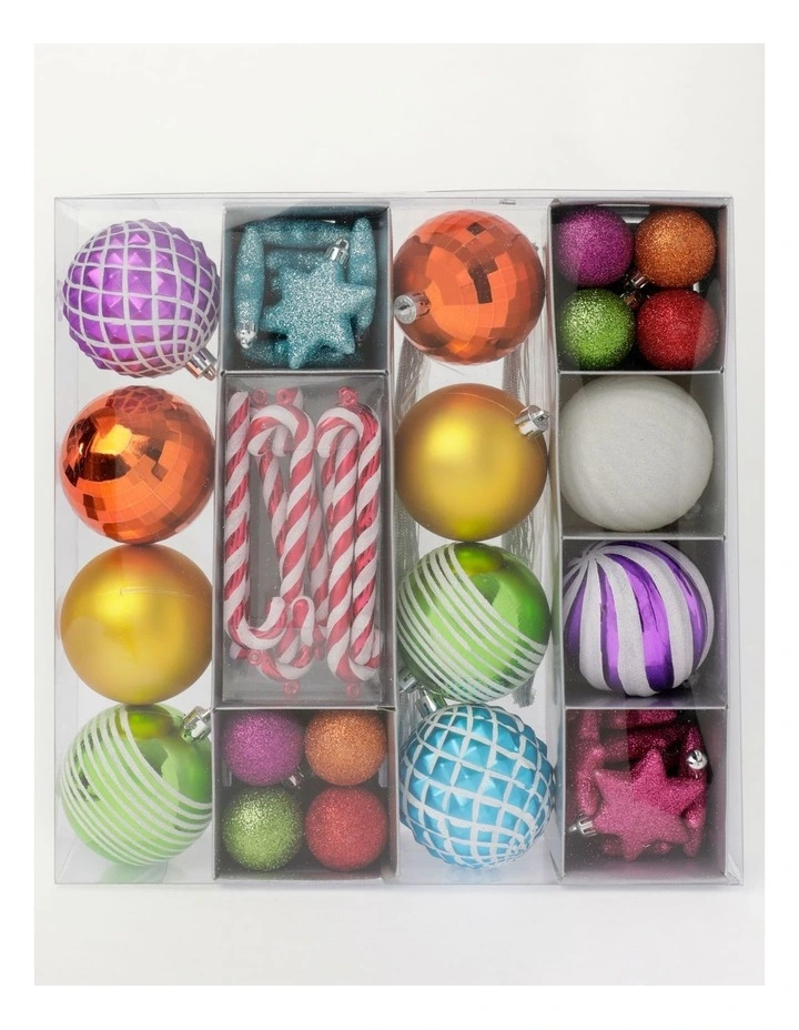 Best Sale βοΈ Myer Giftorium Merry & Bright Shatterproof Ornaments 50 Pack In Rainbow π₯ 4 Best Sale βοΈ Myer Giftorium Merry & Bright Shatterproof Ornaments 50 Pack In Rainbow π₯ - Image 2