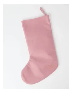 Outlet 🥰 Myer Giftorium Luxe Fabric Velvet 50cm Stocking With Contrast Cuff Stocking In Pink 🎉 -The Christmas Shop Sales unnamed file 54