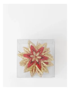 Wholesale ✨ Myer Giftorium Heirloom 4 Pk Glittered Snowflake OrnamentRed: 11cm 🛒 -The Christmas Shop Sales unnamed file 546
