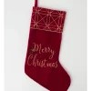 Deals 👍 Myer Giftorium Heirloom Velvet Latice 42cm Cuff Stocking In Red ✨ -The Christmas Shop Sales unnamed file 55