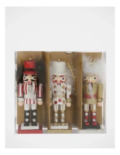 Top 10 π₯° Myer Giftorium Heirloom Set Of 3 Wooden Nutcraker Ornaments β