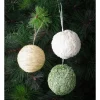 Budget ❤️ Australian House & Garden Eucalyptus Set Of 3 Straw & Paper BaublesNatural/Green/White: 8cm 😀 -The Christmas Shop Sales unnamed file 597