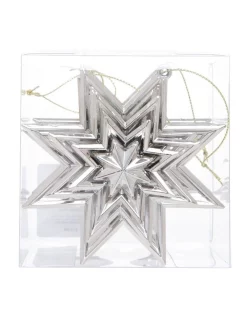 Outlet 😍 Myer Giftorium Luxe Eight-Pointed Star Hanging Ornament Set Of 4 👏
