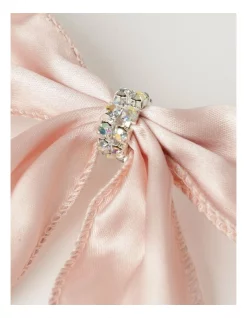 Cheapest 😀 Myer Giftorium Luxe Fabric Set Of 4 Satin Bow & Jewel ClipPink: 14 Cm 😍 -The Christmas Shop Sales unnamed file 650
