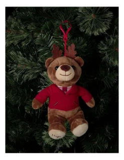 Cheap ๐ฅ Myer Giftorium Hugo 2022 Charity Bear Fabric Hanging Plush 13 Cm In Red โ๏ธ
