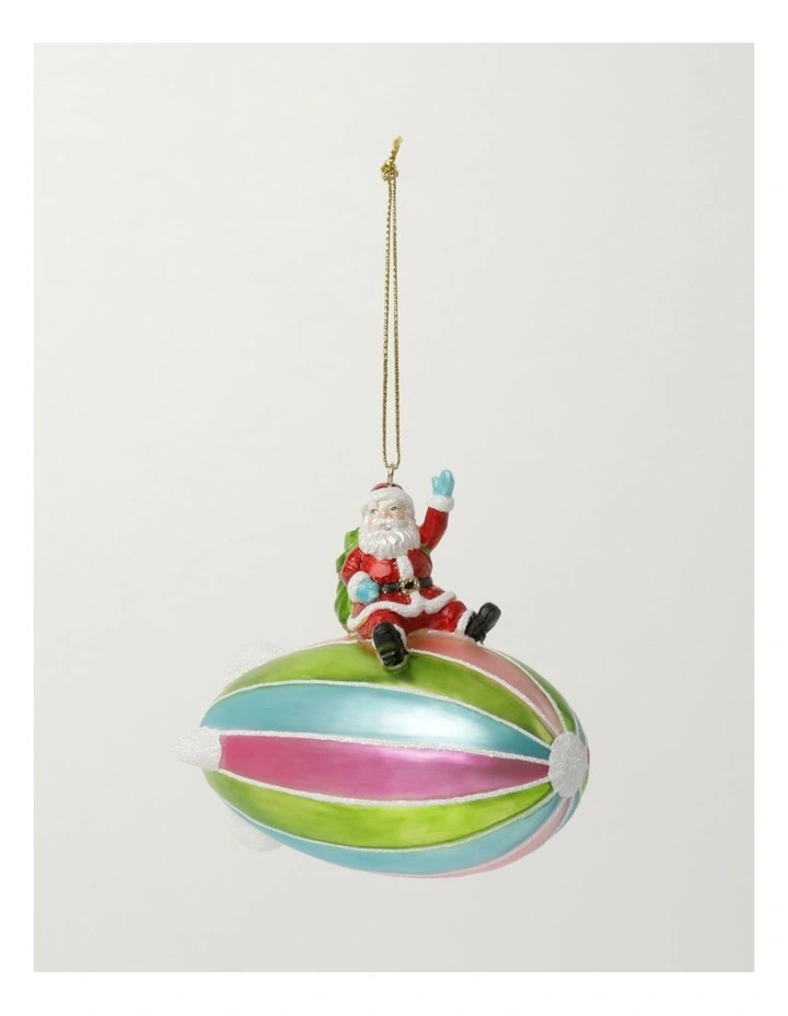 Cheapest โค๏ธ Myer Giftorium Merry & Bright Glass Santa On Blimp OrnamentMulti: 11cm ๐ฏ 4 Cheapest โค๏ธ Myer Giftorium Merry & Bright Glass Santa On Blimp OrnamentMulti: 11cm ๐ฏ - Image 2