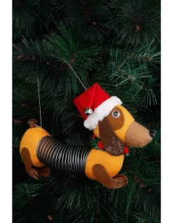 Brand new 🧨 Myer Giftorium Heirloom Brown Fabric Sausage 🦮 Dog With Spring Body 🧨 -The Christmas Shop Sales unnamed file 697