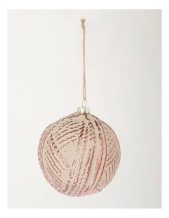 Outlet 😍 Myer Giftorium Modern Holiday Glass Yarn Skein Bauble 10 Cm In Copper 👍 -The Christmas Shop Sales unnamed file 720