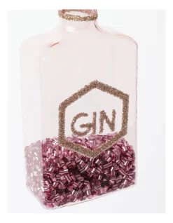 Promo 🎉 Myer Giftorium Merry & Bright Glass Berry Gin Bottle OrnamentPink: 11cm 🌟 -The Christmas Shop Sales unnamed file 727