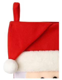 Discount 😀 Myer Giftorium Merry & Bright Fabric & Felt Santa Stocking Red/White 42 Cm 🤩 -The Christmas Shop Sales unnamed file 77