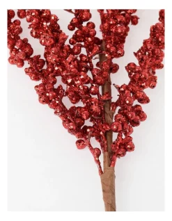 Outlet 🤩 Myer Giftorium Heirloom Pepper Berry Spray 50cm In Red 🌟 -The Christmas Shop Sales unnamed file 770