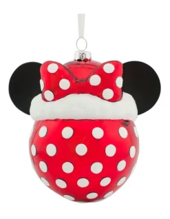 Top 10 👍 Hallmark Blown Glass Minnie Mouse Icon Head Santa Hat ⌛