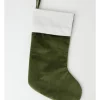 Cheap ✨ Australian House & Garden Eucalyptus Fabric Velvet Stocking With Contrast Cuff StockingGreen: 50 Cm 🔥 -The Christmas Shop Sales unnamed file 81