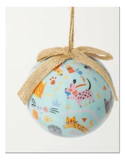 Cheap ✨ Myer Giftorium AS X Sophie Beer Set Of 4 ❄ Christmas Baubles 8 Cm In Multi 🎉 -The Christmas Shop Sales unnamed file 817