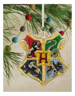 Best Sale 🥰 Hallmark Blown Glass Harry Potter School Crest 👏 -The Christmas Shop Sales unnamed file 834