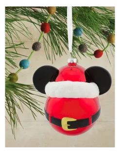 Deals ✔️ Hallmark Blown Glass Mickey Mouse Icon Santa Hat 😍 -The Christmas Shop Sales unnamed file 843