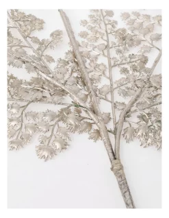 Hot Sale ⭐ Myer Giftorium Luxe Champagne Glittered Faux Fern Leaf Spray Pick ✔️ -The Christmas Shop Sales unnamed file 880