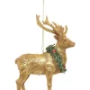 Best Pirce 🛒 Myer Giftorium Heirloom Gold Antiqued Reindeer Hanging Ornament ⭐