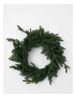 Buy 🎁 Myer Giftorium Heirloom Fraser Fir Pre-lit Garland 60cm 264 Tips In Green 😀
