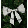 Buy ⭐ Myer Giftorium Modern Holiday 42cm Fabric Window Pane Bow Clip In White ✨ -The Christmas Shop Sales unnamed file 948