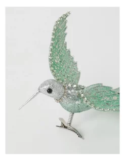 Cheapest 🥰 Myer Giftorium Luxe Fabric Velvet Hummingbird Clip: Mint16 Cm 😀 -The Christmas Shop Sales unnamed file 959
