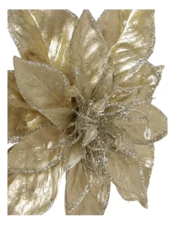 Flash Sale 😀 Myer Giftorium Luxe Foil Faux Poinsettia & Gems Clip Ornament 👏 -The Christmas Shop Sales unnamed file 961